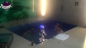 Hidden Camera in Motel Catches Famous Chick with Two Hung Studs