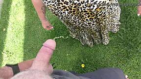 Master Can't Wait, Pisses on Submissive Milf, Creampie Fucks Her Clothed Body Drenched