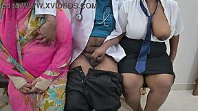 Indian Student Fucked Hard by Doctor with Mother Watching