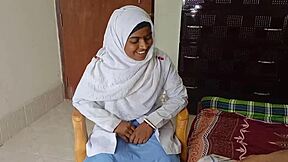 Umm, my Bangladeshi student, like, totally got with her teacher, ya know?