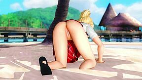 Yukino Feels So Exposed in Private Paradise 11 Beach Upskirt Close-Up