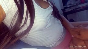 Skinny 18-Year-Old Girl Craves Anal and Offers Perfect Tits for Fondling