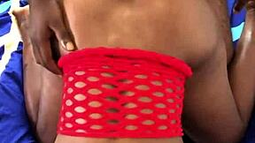 Hot Black Babe Takes Massive Cock Doggystyle. Can She Handle the Intense Ride with Her Neighbor?
