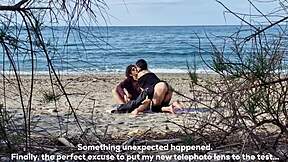 beach sex ignites wild passion, can you spot her squirting at 7:40 and 13:25?