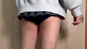 Japanese maid in uniform endures kinky anal training