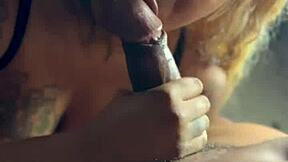 yo, you think sucking this big black cock will get my hair done or what?