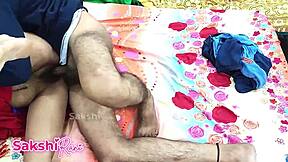 Tight Stepmom Seduces Stepson in Saree for Desi Office Bang