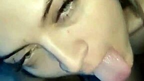 Sexy lady in southern Chile swallows cum like a pro till the end