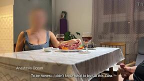 My husband hides and jerks near stepmom under table during chat