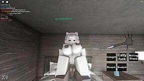 Hey, wanna see two whores getting fucked hard on roblox right now?