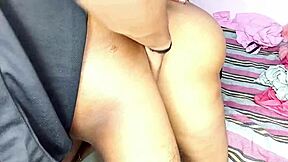 Indian hot threesome begs, don't cum inside my pussy while we fuck hard. Licking and doggystyle action!