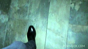 dude, this maniac pees on lara frost, deep throats, and fucks her rough in pov!