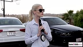 Ever seen a dominant lesbian cop get rimmed by her petite captive in a wild twist?