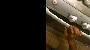 What’s a married Latina doing sucking in the kitchen?