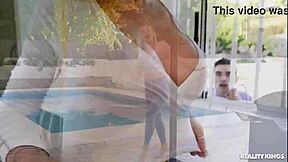 getting stepmom soaked in wild reality kings action