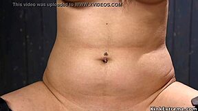 Pierced nipples dark haired slave in bondage, can you handle her pain?