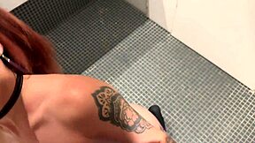 My Best Friend Mile Gomez Strips in Bathroom
