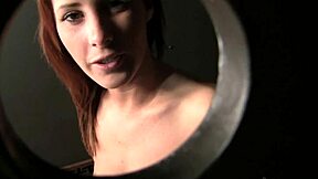 Yo, amateur model sucks cock through a hole