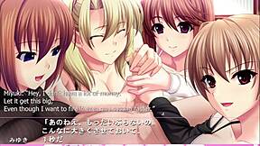 ijira rental harem route, part 1... quadruple handjob, soo good