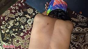 I can't believe my Indian desi step sister's wild moves