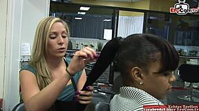 Hey, watch this blonde slut with tiny 18+ tits charm a BBC for a mouth cumshot!