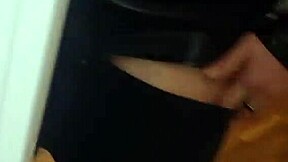 Ano Shows Off Huge Cock and Ass on Transparent Chair