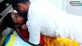 newly married couple dives into deep intimate sex on wedding night