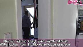 German Amateur MILF with Hot Tits Bangs Ugly Guy Hard