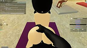 Wild Roblox Anal Action with Big Black Cock