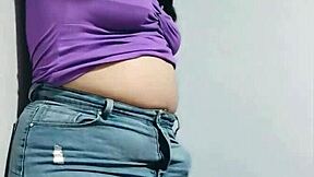Nicole Teases in POV Before Stuffing Her Fat Belly with Wild Moves. Shy BBW Shows Cute Side.
