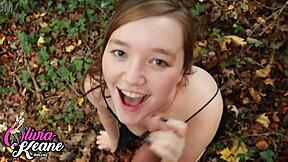 Wow, real 18-year-old gives sloppy BJ and swallows!