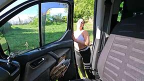 wow, that xxl cock in car sex with joss lescaf is insane!