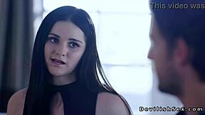 Dark Haired Teen Athlete Seduces Coach Hard!