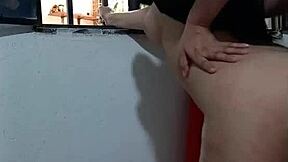 Unfaithful Fiancee Bent Over In Doggystyle Creampie