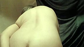 Amateur French maid bound in bondage dildo doggystyle spanking session