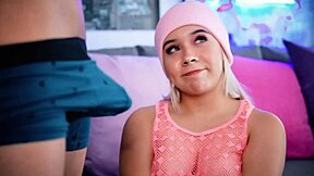 Colombian blonde slut loves sucking her stepbrother's cock live on webcam. She teases and chokes on it hard!