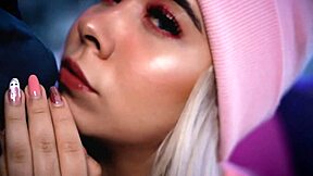 Colombian blonde slut loves sucking her stepbrother's cock live on webcam. She teases and chokes on it hard!