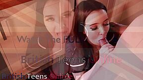Gorgeous nurse harding licks and swallows sperm sample!