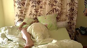 papy knows exactly how to wake up sleeping beauty with his skilled moves