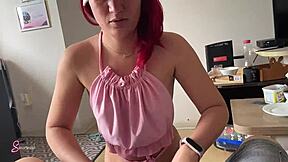 Redhead Latina Dances With Buttplug In Ass Then Rides Cowgirl To Creampie Orgasm