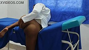 Horny Nurse Touches Vagina Before Seducing Patient