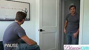 i give my stepbrother lilly bell this creampie blowjob as a naughty reward for his kindness with my petite pov pussy