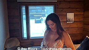 Watch This Cute French Girl Masturbate and Dildo Her Pussy in Every Room of Her Chalet!