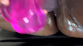 Do You Like Your Gift Daddy With That Juicy Ebony Squirting Action