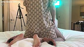 Rapper Fucks Blonde TS in Intense Scene