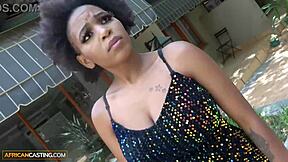 Amateur Ebony Babe With Big Tits Gives Pov Sloppy Deepthroat