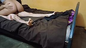 hidden camera catches stepbrother sliding his cock into stepsister's wet pussy in latin taboo roleplay