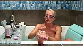 stella says, 'watch me shave my pussy in the bath'