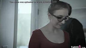 A timid blonde teen craves rough and intense sex with a stranger